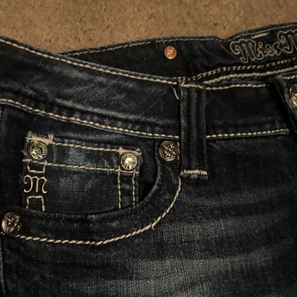 Miss Me Women's Embellished Dark Blue Jeans - Picture 5 of 8